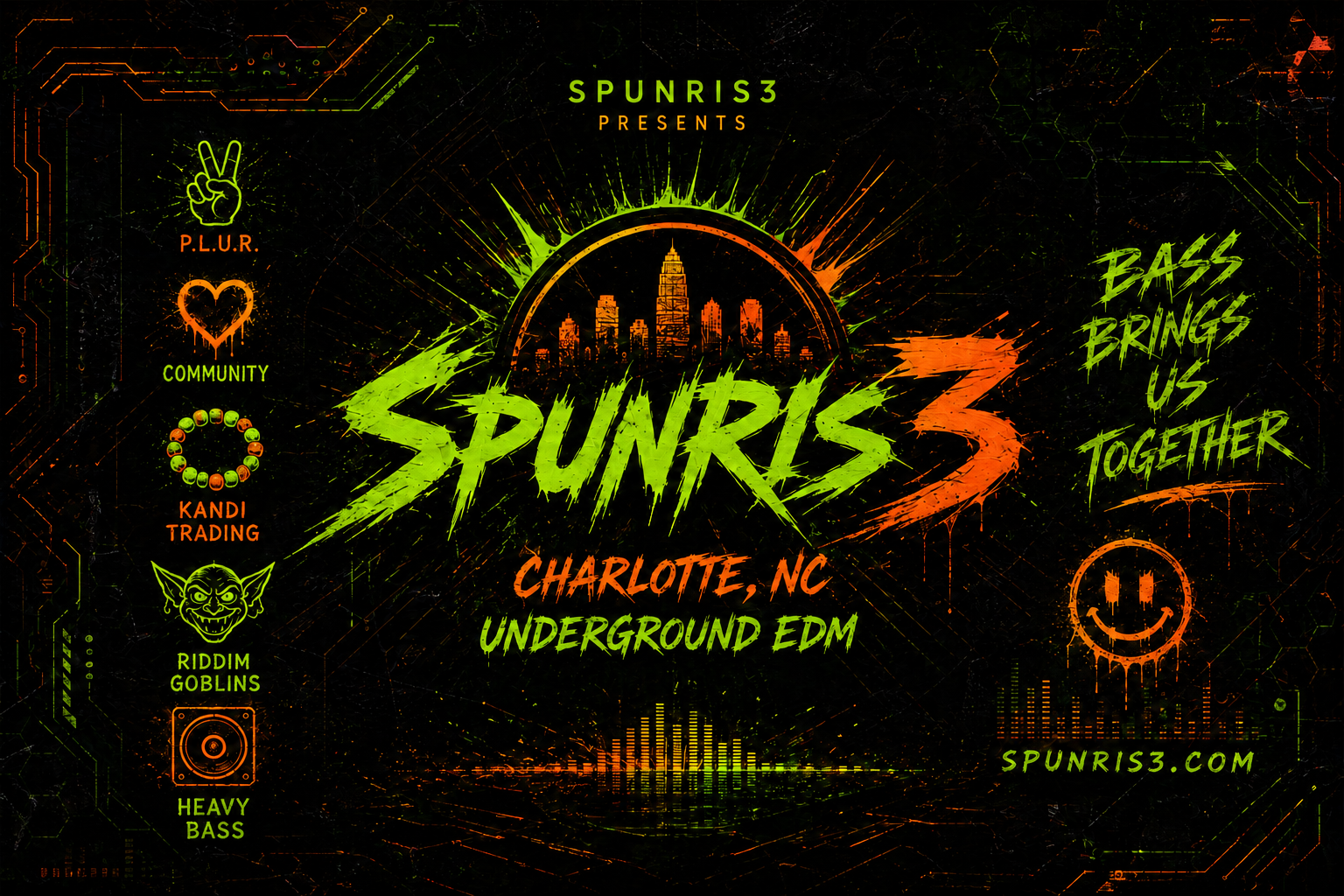 Spunris3 Underground Bass Music Events - Charlotte NC NoDa